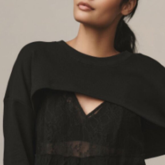 Brand New By Anthropologie Black Sweater Shrug - Picture 3 of 12